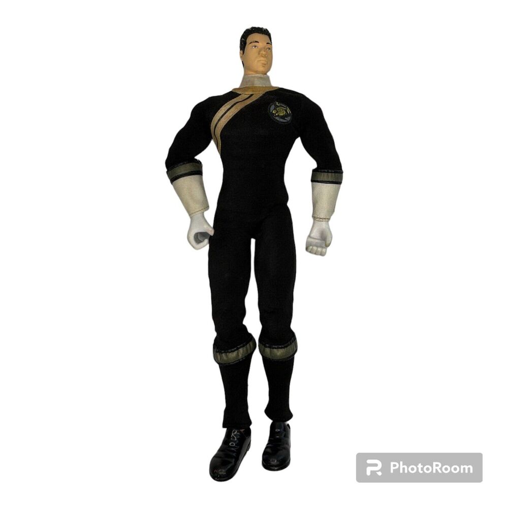 Power Rangers Wild Force Black Ranger 12" Action Figure 2002 Bandai